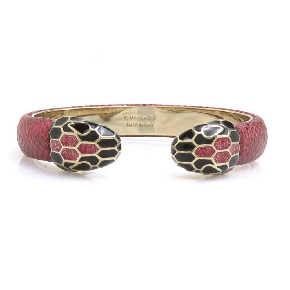 Bulgari BVLGARI Bracelet Bangle Serpenti Metal Red Gold Women's h32416c